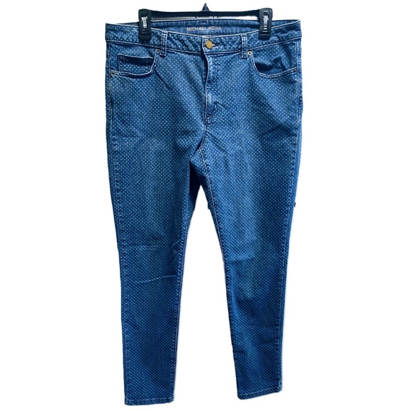 Michael Kors Denim - MICHAEL KORS POLKA DOT SKINNY JEANS 12
